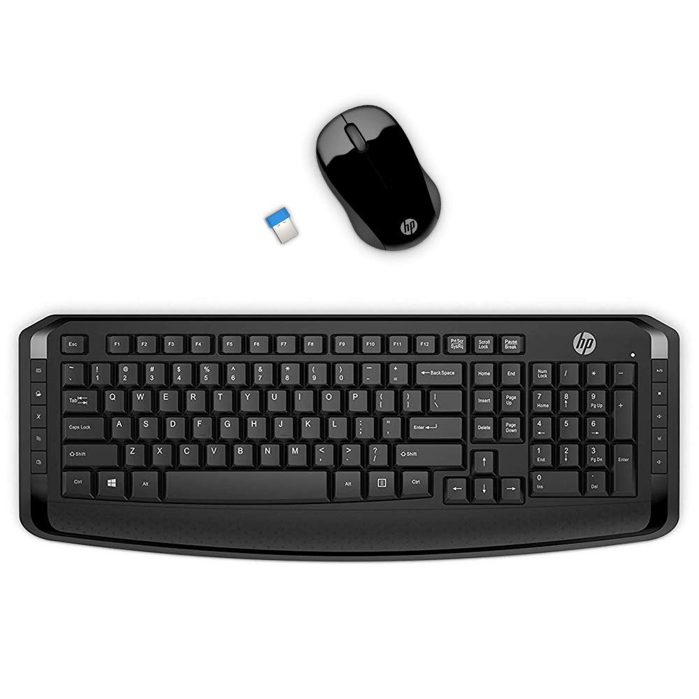 Ensemble Clavier Azerty et Souris Sans Fil HP 300