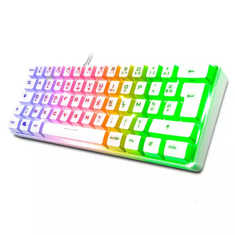 Clavier Gamer Filaire SPIRIT OF GAMER PRO-K2 RGB – Blanc