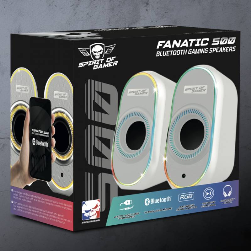 Haut parleur sans fil – Spirit of Gamer Fanatic 500 (Blanc)