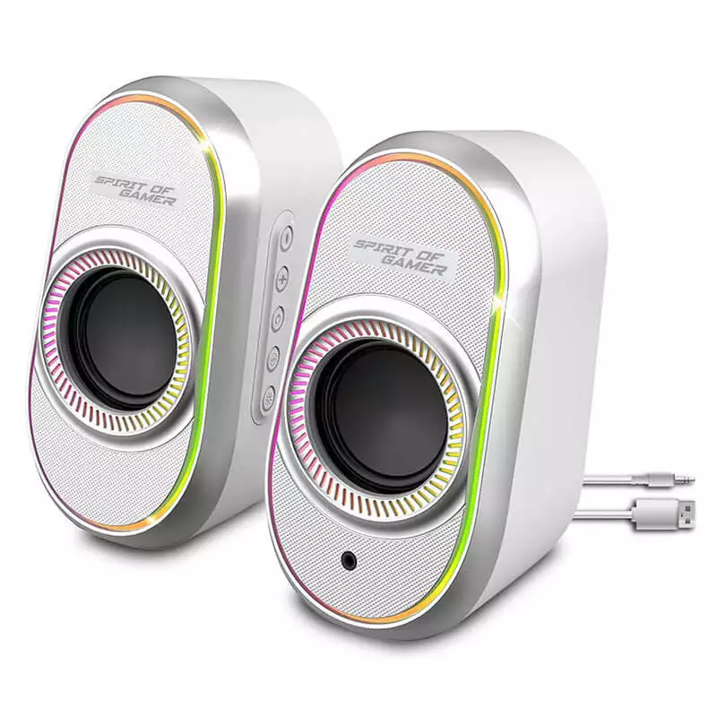 Haut parleur sans fil – Spirit of Gamer Fanatic 500 (Blanc)