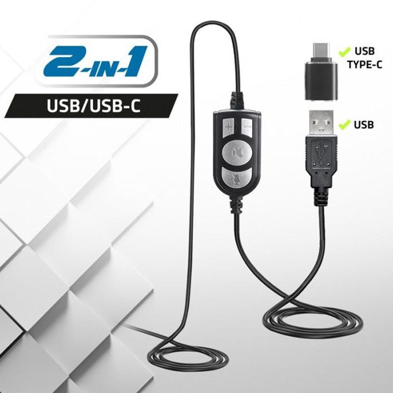 Micro Casque Advance Smartphonics 550 stéréo 2en1 Noir