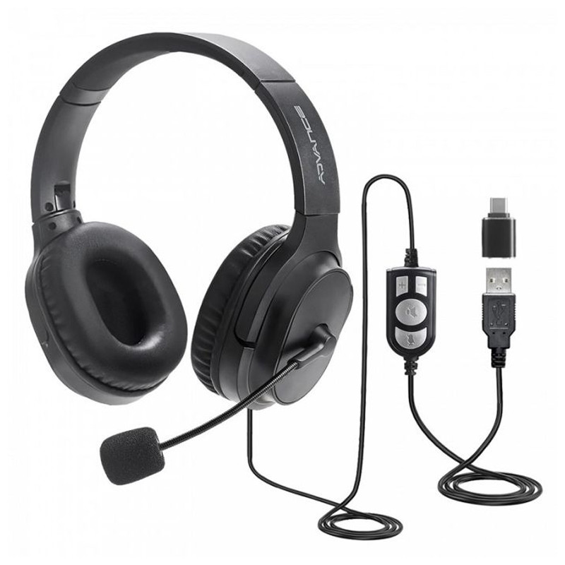Micro Casque Advance Smartphonics 550 stéréo 2en1 Noir