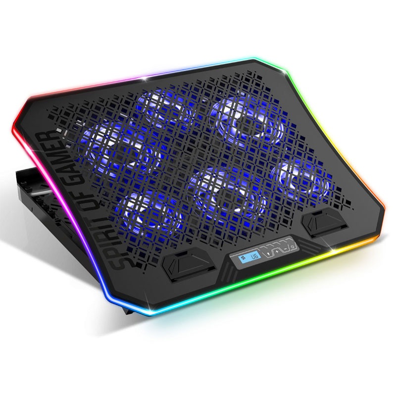 Refroidisseur SPIRIT OF GAMER AIRBLADE 1200 RGB Pour PC Portable 17″